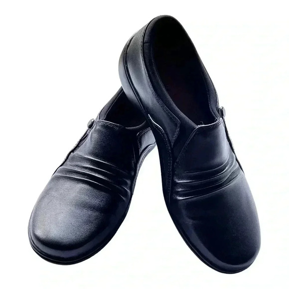 Clark’s Black Cora Dusk Casual Flats Size 7.5 Preowned Great Condition - Picture 2 of 13